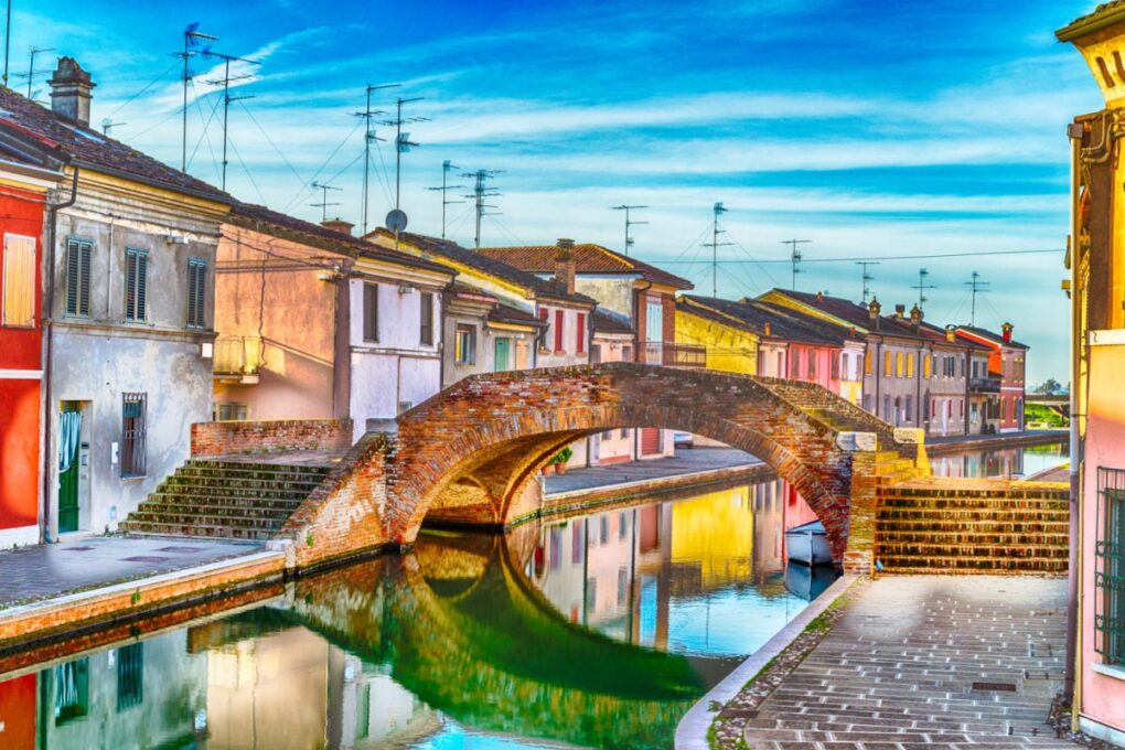 Canal in Commacchio, Italy