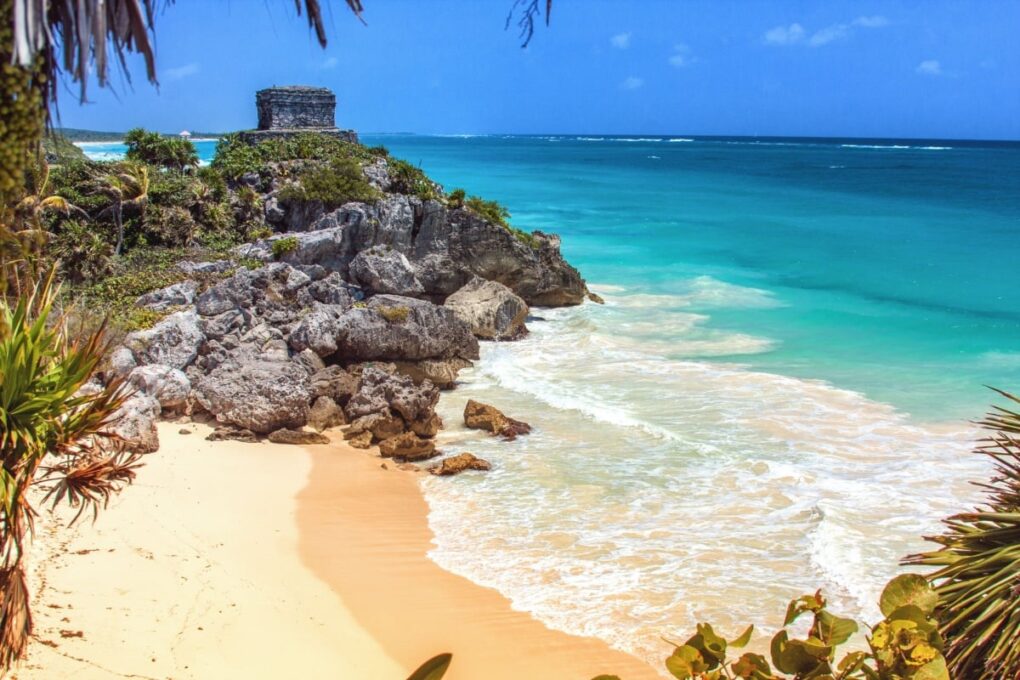 Beautiful beach in Tulum